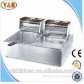 Electric Double deep fryer/Industrial deep fryer/deep fryer machine for sale